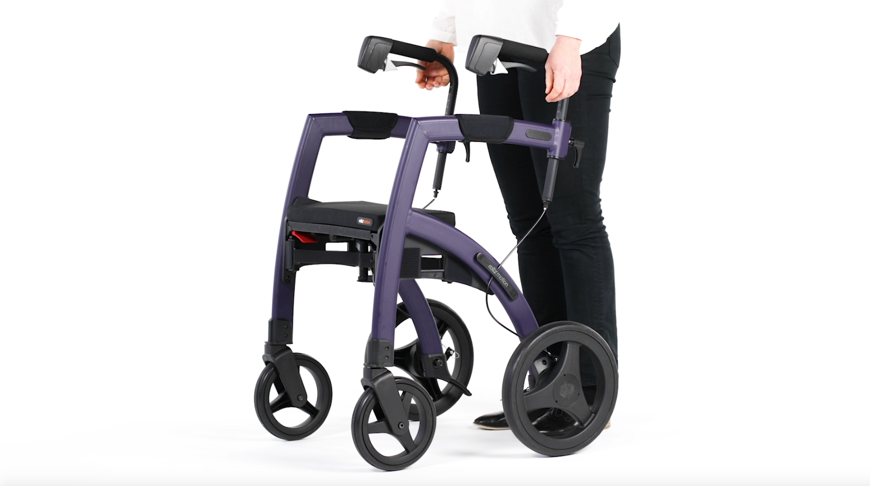 Setting up height of a rollator and wheelchair