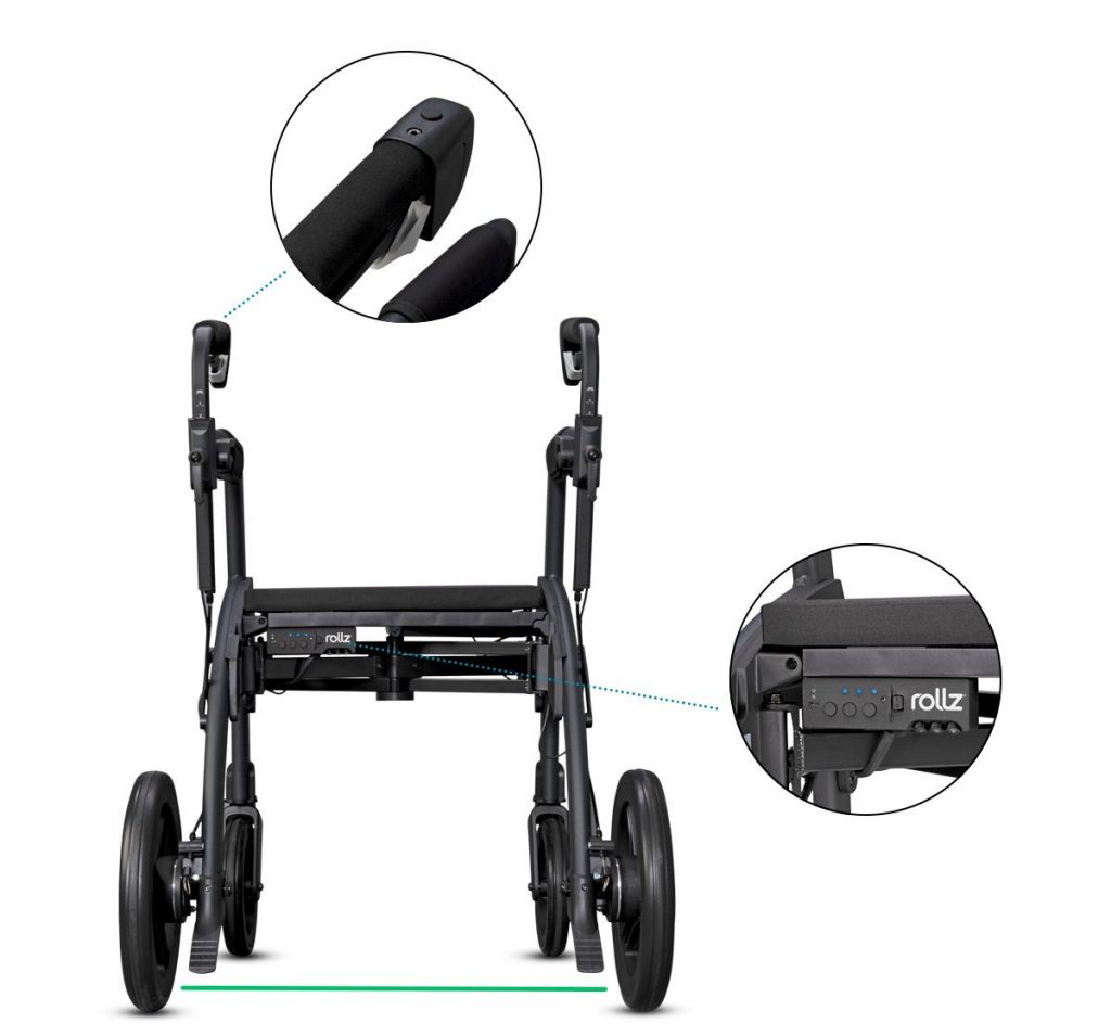 Parkinson Rollator with adjustable cues Rollz Motion Rhythm