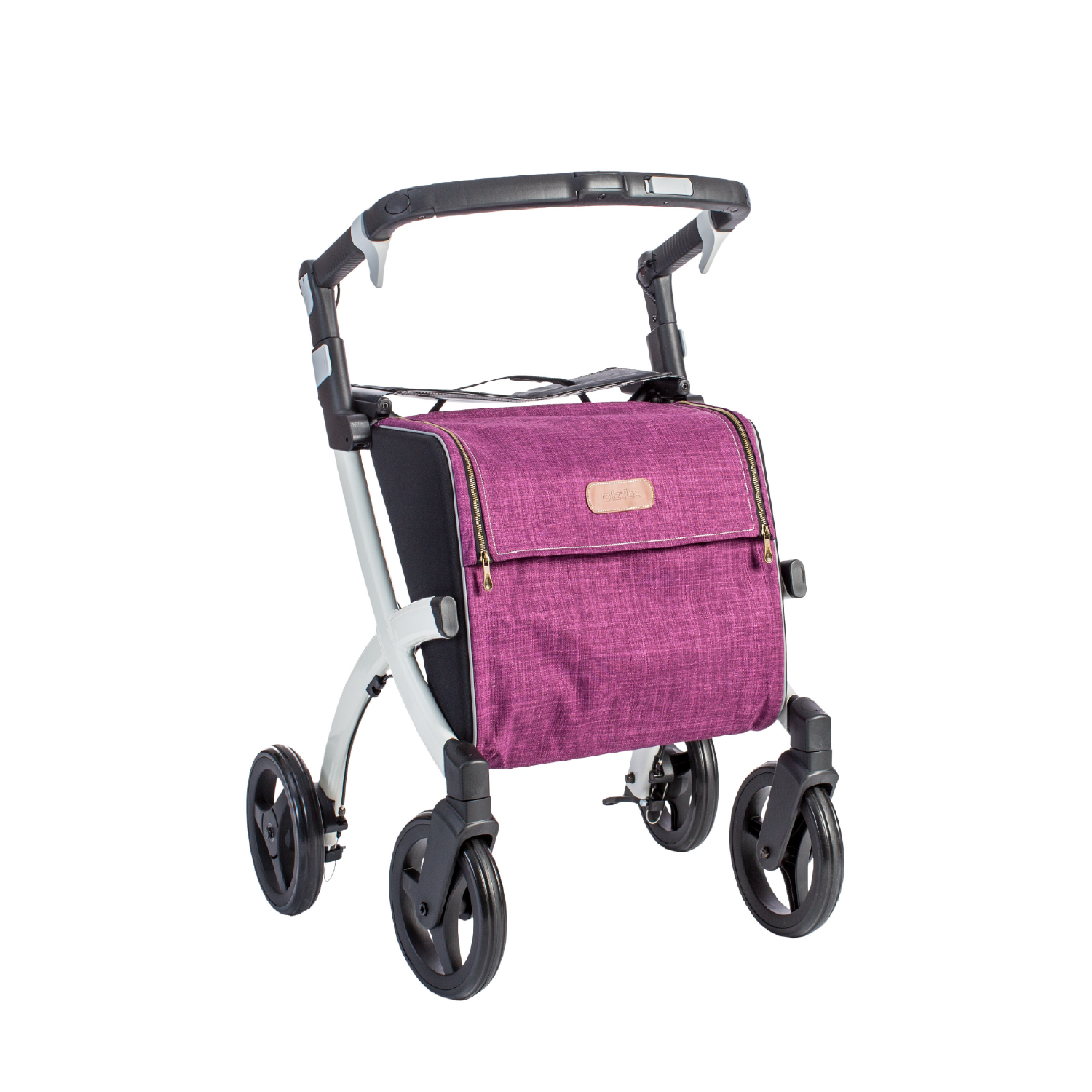 Rollz Flex fliprem, wit frame, bright purple tas, normale maat