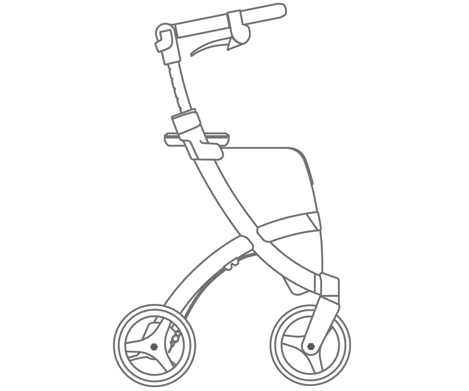 Drawing of the Rollz Flex classic brake