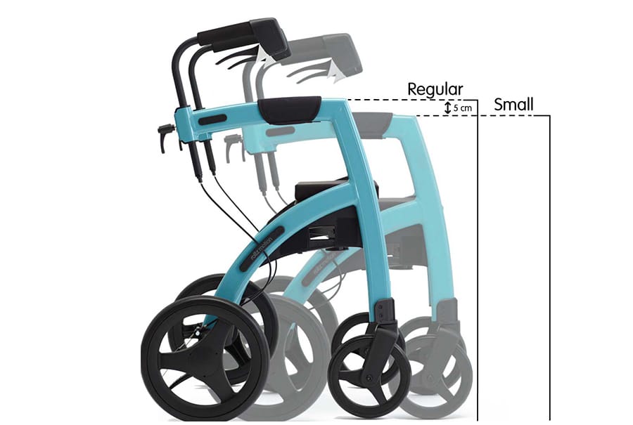 Comparaison des tailles régulières et petites de Rollz Motion