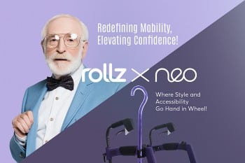 Rollz en Neo Walk verenigen zich tegen stigma Image showing the Rollz and Neo Walk collaboration